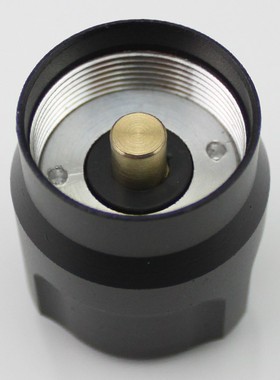 C8LED强光手电筒绿色尾盖按钮底座后盖铜柱尾部按键开关总成