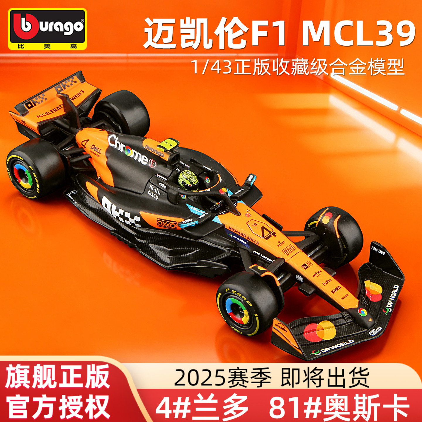 比美高143迈凯伦F1赛车MCL39