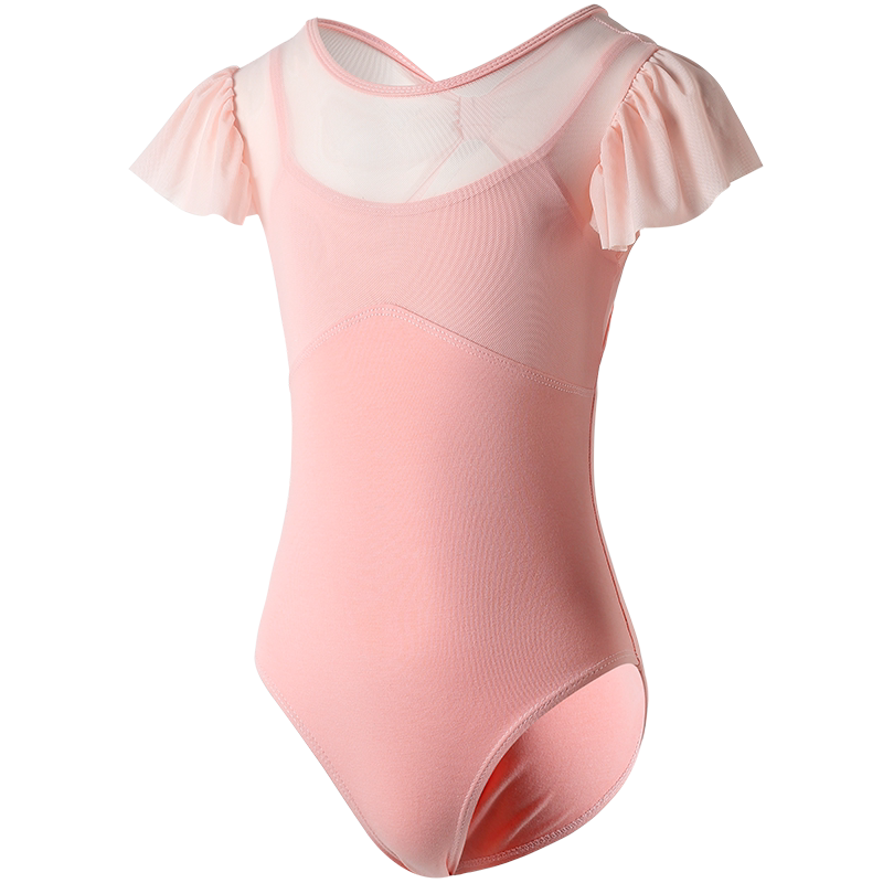 云彩朵朵新款儿童舞蹈练功服女童体操服芭蕾体服中国舞芭蕾舞裙女