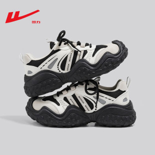 回力女鞋丑萌休闲老爹鞋夏季新款百搭厚底爆款户外登山透气轻女鞋