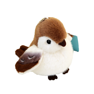 小鸟玩偶挂件飞禽系列鹦鹉麻雀毛绒玩具公仔摆件送儿童女生日礼物