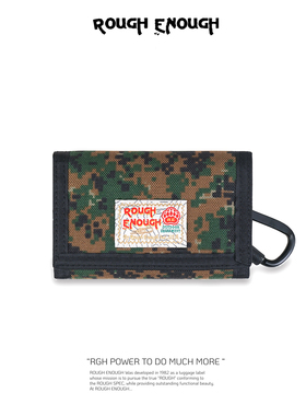 RGH 迷彩战术钱包卡包帆布RFID多卡位零钱包户外多功能大容量复古