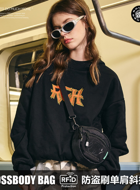 RGH 防盗刷斜挎包女户外防水小挎包休闲手机单肩包男轻便旅行运动