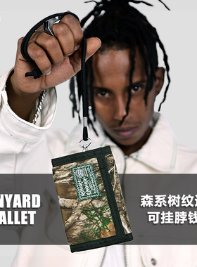 Rough Enough钱包帆布卡包男士折叠收纳钱包户外随身卡包轻便旅行