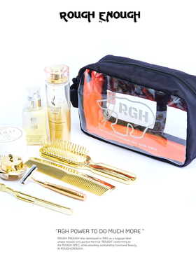 RGH 透明防水大容量洗漱包游泳出差旅行便携式化妆收纳包双层设计