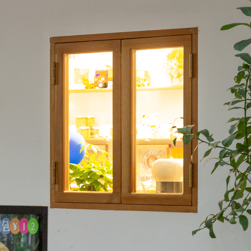 米漫实木窗户定制简约现代网红
