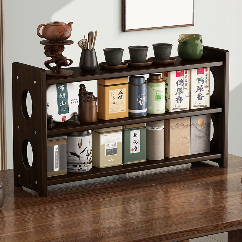 博古架桌面装饰品摆件茶桌上茶叶置物茶杯展示架小型紫砂壶摆放架