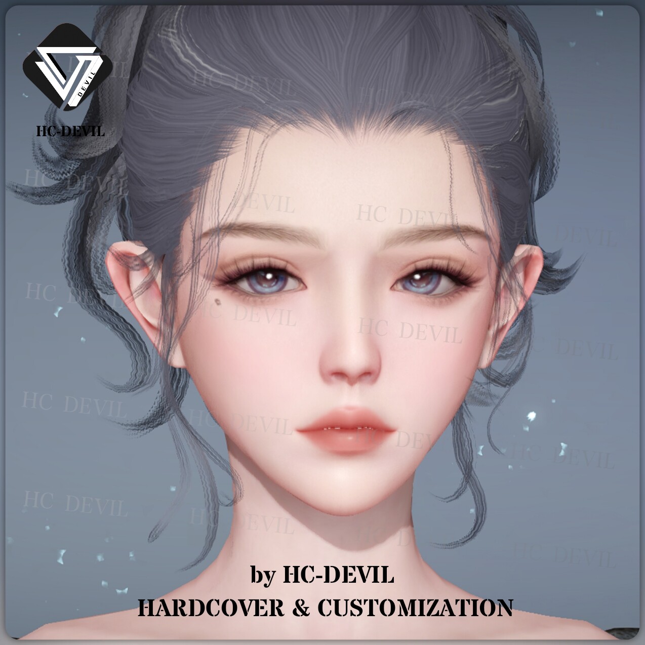 天谕手游捏脸数据成女 冰公主海琴烟【hc-devil】