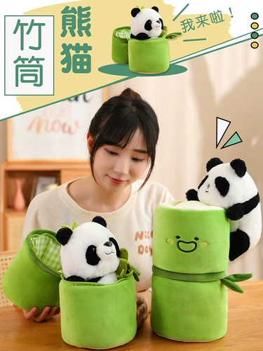 Оригинальная милая кукла, подушка, плюшевая игрушка, с медвежатами, панда