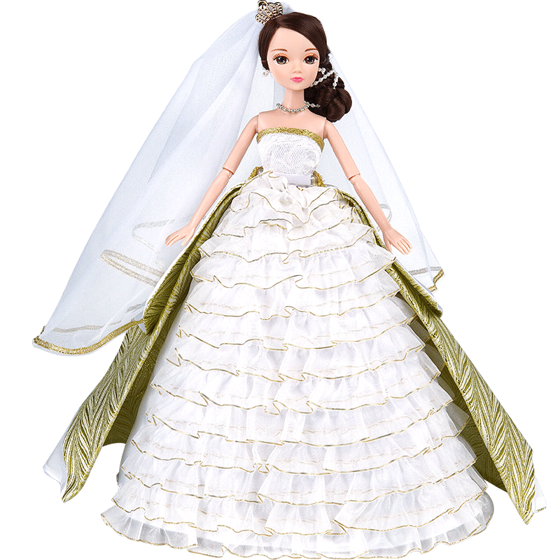 【可儿娃娃】甜蜜时光婚纱新娘娃娃礼物公主女孩玩具99059