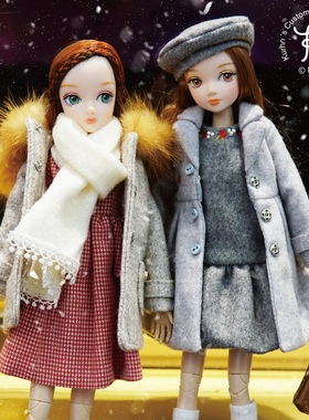 可儿娃娃冬装大衣娃娃服饰配件精美冬装儿童换装配件 不含娃 8067