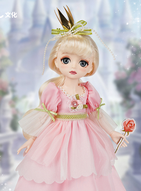【礼包】小可儿玫瑰公主洋娃娃现代时尚换装女孩玩具礼物礼盒4938