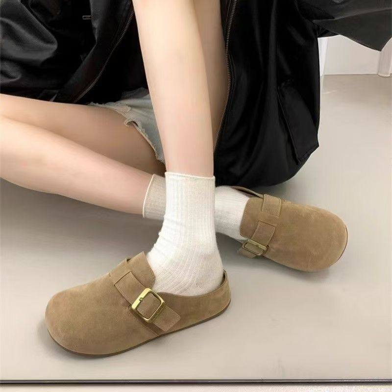 包头勃肯鞋女鞋子2025新款爆款春秋厚底外穿一脚蹬单鞋半拖博肯鞋,女鞋,勃肯鞋/软木鞋,淘宝优惠券,粉丝福利购,淘宝优惠卷