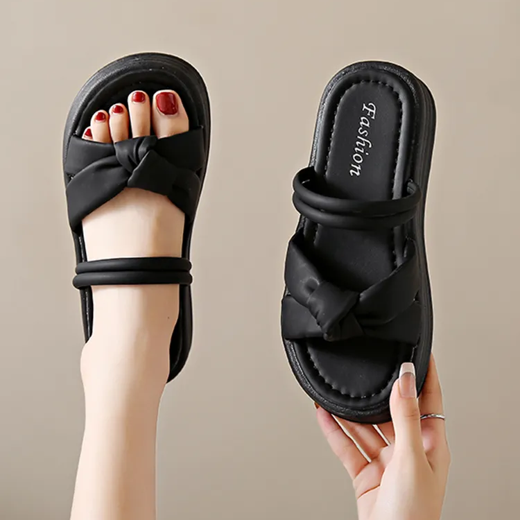 踩屎感凉拖鞋女款2025新款夏季外穿配裙子时装仙女风精致显瘦凉鞋,女鞋,一字拖,淘宝优惠券,粉丝福利购,淘宝优惠卷