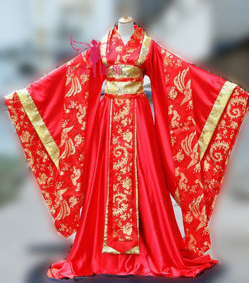 贵妃皇后拖尾古代中式新娘演出服