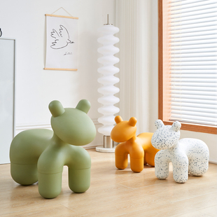 小马椅舒适客厅简约网红动物座椅儿童海马创意椅子卡通坐椅小凳子