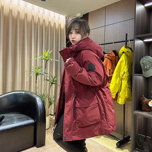 外套小个子棉衣棉袄 女装 韩版 加厚夹棉收腰连帽冲锋衣棉服欧货冬季