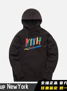 Kith破碎logo印花连帽卫衣