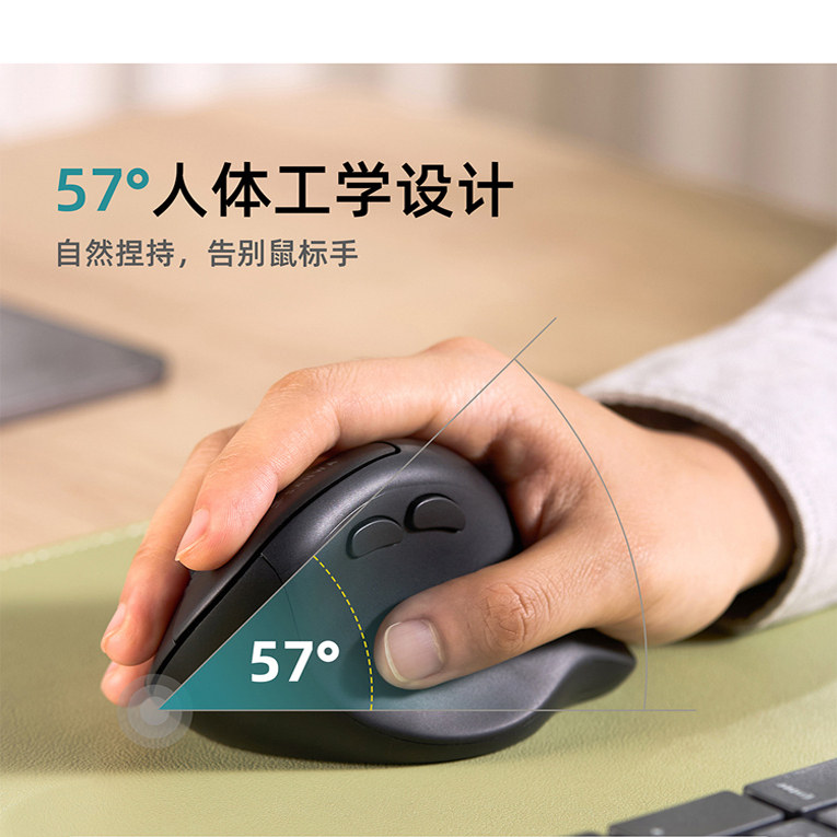 日本SANWA无线蓝牙双模鼠标轻量型人体工学垂直竖握自定义按键图片
