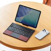 日本SANWA键盘3折叠蓝牙键盘附带触控板3设备同连充电数字键盘