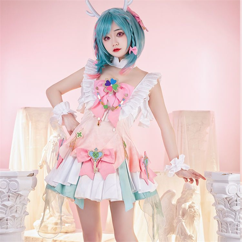 王者荣耀cos服瑶时之祈愿情人节皮肤cos游戏服装瑶瑶公主cos服