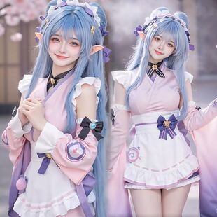 原神梦见月瑞希cos服绮梦缱绻cosplay女装二次元游戏动漫c服套装