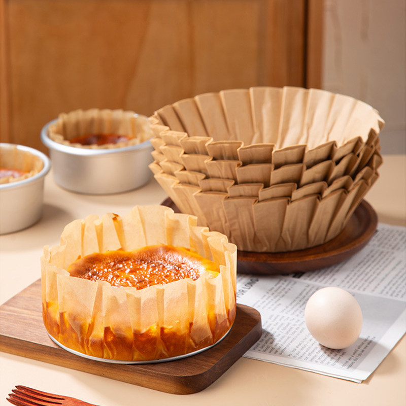 巴斯克油纸垫纸食品级硅油纸烘焙纸免折叠纸托4寸6寸8寸蛋糕模具,厨房/烹饪用具,烘焙用纸,淘宝优惠券,粉丝福利购,淘宝优惠卷