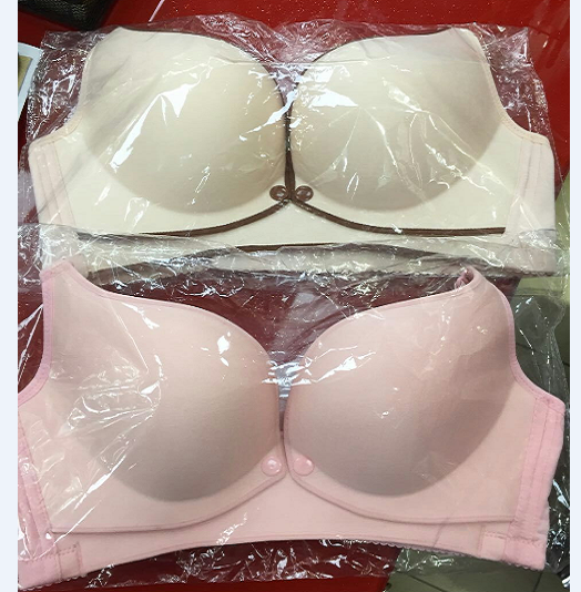 哺乳文胸喂奶产后防下垂孕妇前开扣纯棉聚拢大码胸无钢圈薄杯内衣