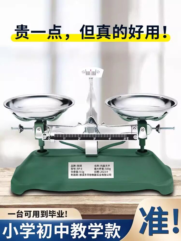 天平称天平秤教具小学初中物理高精度学生家用工业托盘天平实验室
