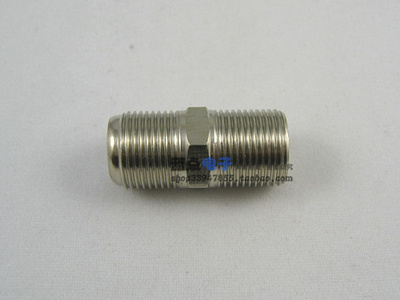 精品全铜镀镍F头对接头 F头连接器 F头母转母 F头双通 英制双通