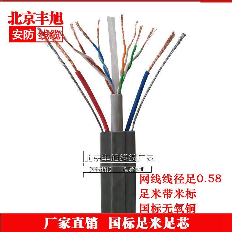 电梯六/6类网线带电源电梯监控专用千兆网线电梯网络随缆电梯线