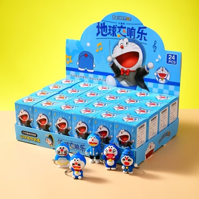 24盒多拉A梦洞洞乐戳戳乐盲盒玩具儿童礼物奖品小学生抽奖女男孩
