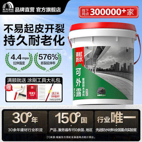 东方雨虹屋顶防水补漏涂料