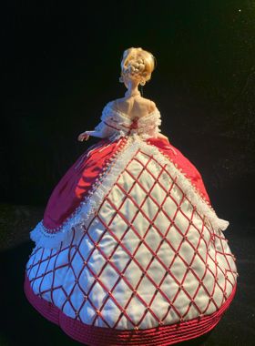 六分PP芭比宫廷娃衣克里诺林红色四件套红色系公主裙定制现货FR