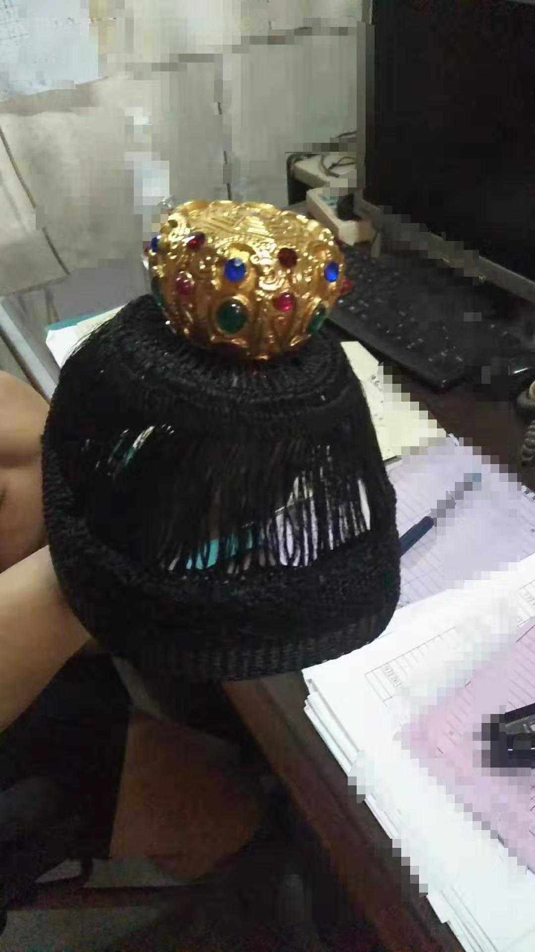 新款法器用品 莲花道冠 正一高功帽道士帽 五老冠 高工冠套装包邮