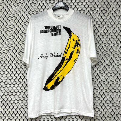 安迪沃霍尔香蕉印花短袖T恤男女