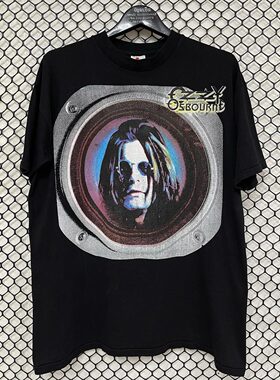 Ozzie Osbourne奥兹奥斯本美式复古vintage高街潮牌重磅棉短袖t恤