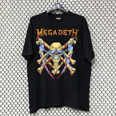 Megadeth美式复古VTG高街短袖T恤
