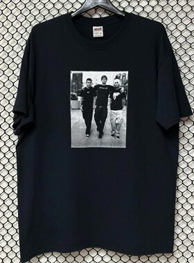 Blink-182朋克乐队美式复古vintage高街潮牌纯棉短袖t恤男女同款
