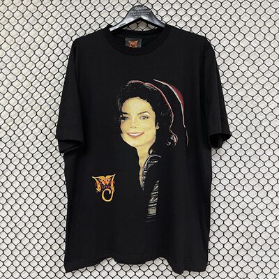 致敬迈克尔杰克逊人像短袖t恤