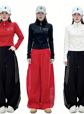 秋冬曳步舞广场舞磨毛长袖修身T恤打底衫闪钻休闲裤弯刀裤3934套