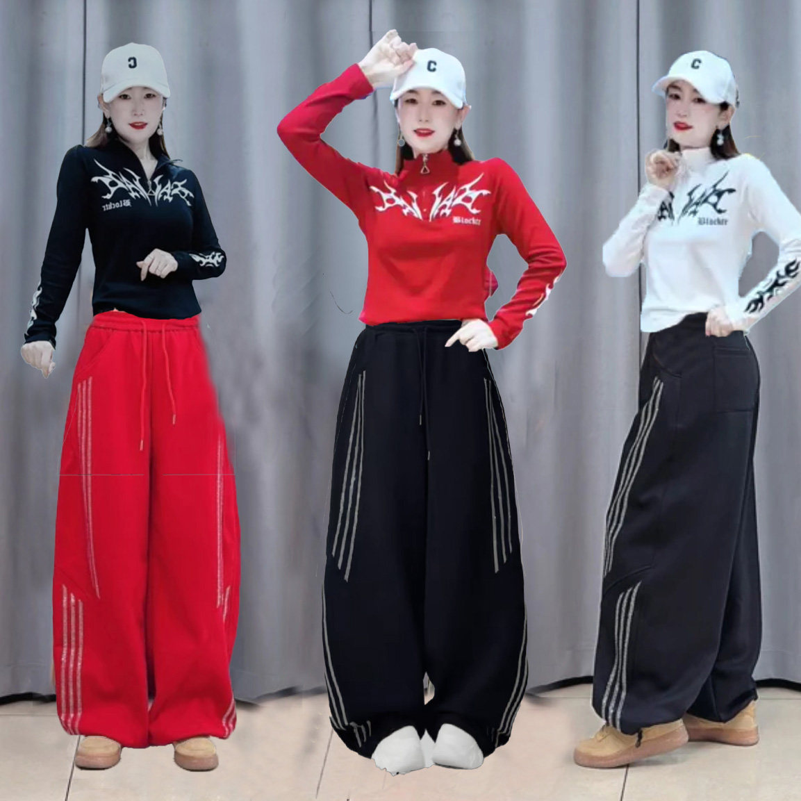 秋冬广场舞磨毛长袖T恤打底宽松烫钻休闲裤弯刀裤3934套装演出服,女装/女士精品,休闲运动套装,淘宝优惠券,粉丝福利购,淘宝优惠卷