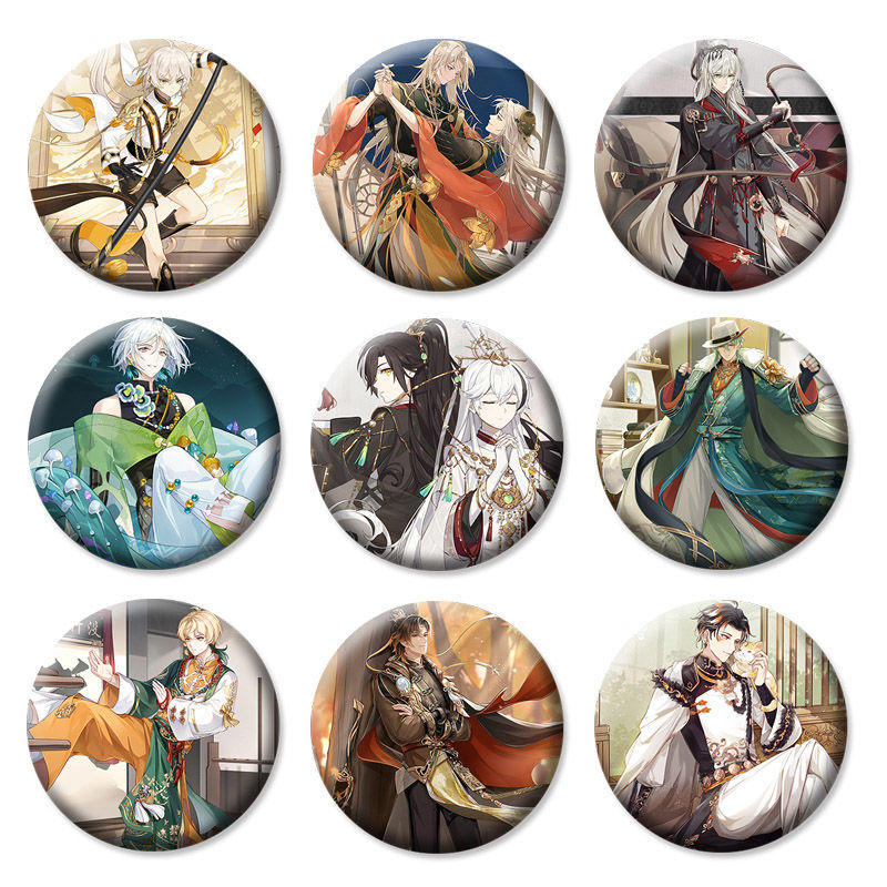 食物语系列游戏周边 佛手排骨 子龙脱袍 日谷底徽章吧唧