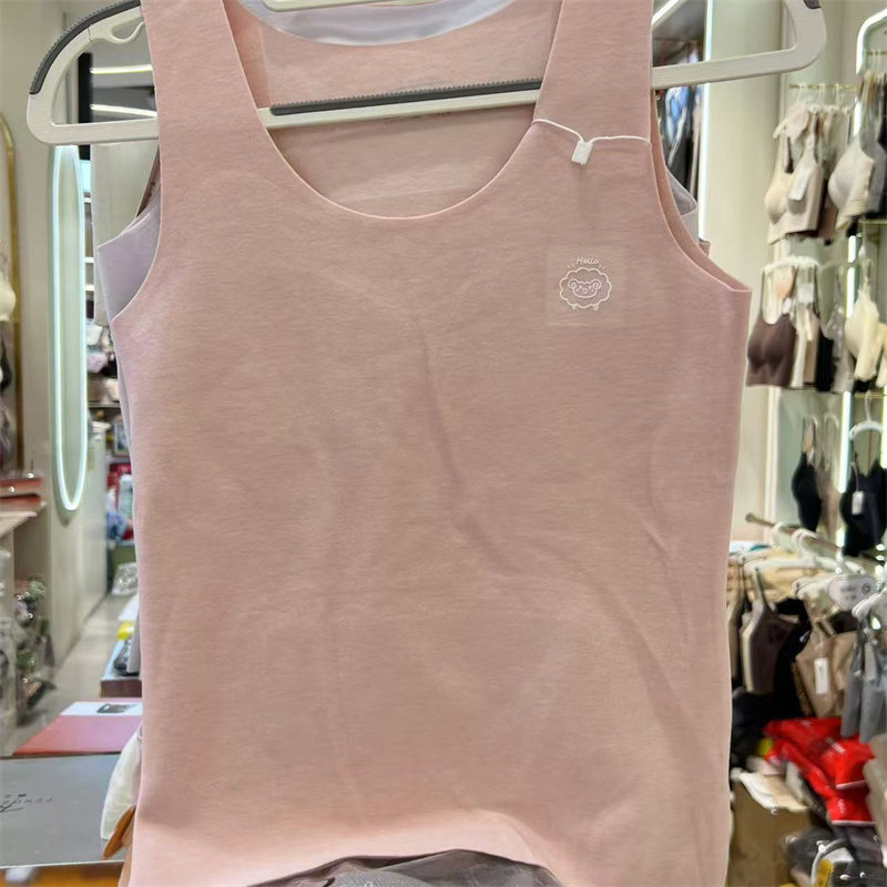 枫之欣L046无痕轻柔磨毛暖腹贴蓄热少女发育期保暖背心学生大童冬