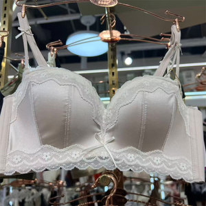 丰渡8185甜美蕾丝无钢圈文胸女AB杯小胸聚拢上托收副乳防下垂内衣