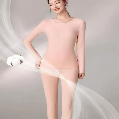 索丽娅22088纯棉内衣女森活好棉柔软亲肤打底衫裤秋衣裤红色套装