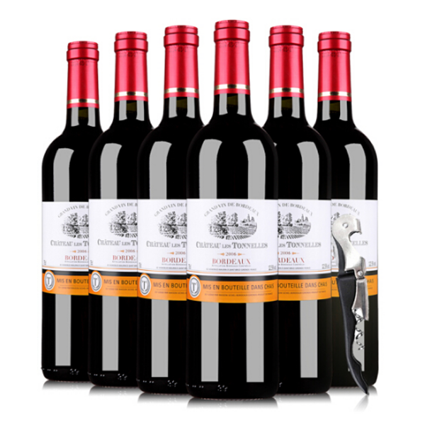 法国原酒进口红酒 图利斯酒庄干红葡萄酒整箱750ml*6支（2023年）,酒类,干红静态葡萄酒,淘宝优惠券,粉丝福利购,淘宝优惠卷