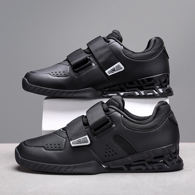 宽楦举重宽掌健身划船壶铃男女硬拉鞋负重力量举硬底支撑平底硬拉