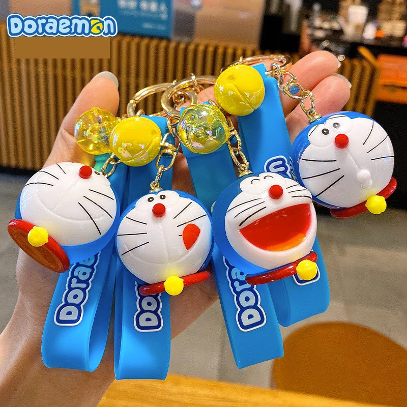 哆啦A梦创意钥匙扣可爱挂件汽车挂绳公仔玩偶女包包装饰书包挂件