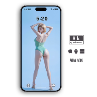 手机壁纸电脑平板手表折叠屏保iPhone高清性感女神泳装图十八号